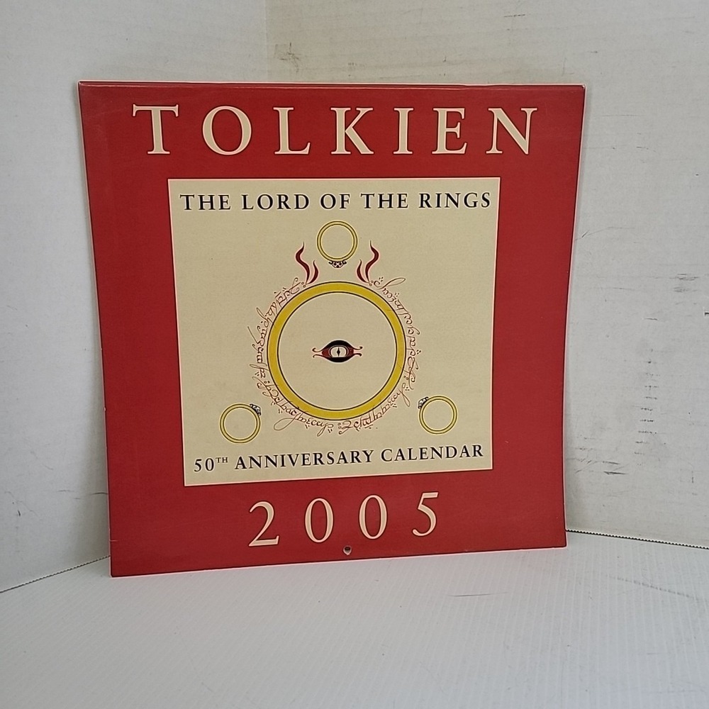 Tolkien Lord of the Rings 50th Anniversary Calendar 2005 Drawings 9780060722982